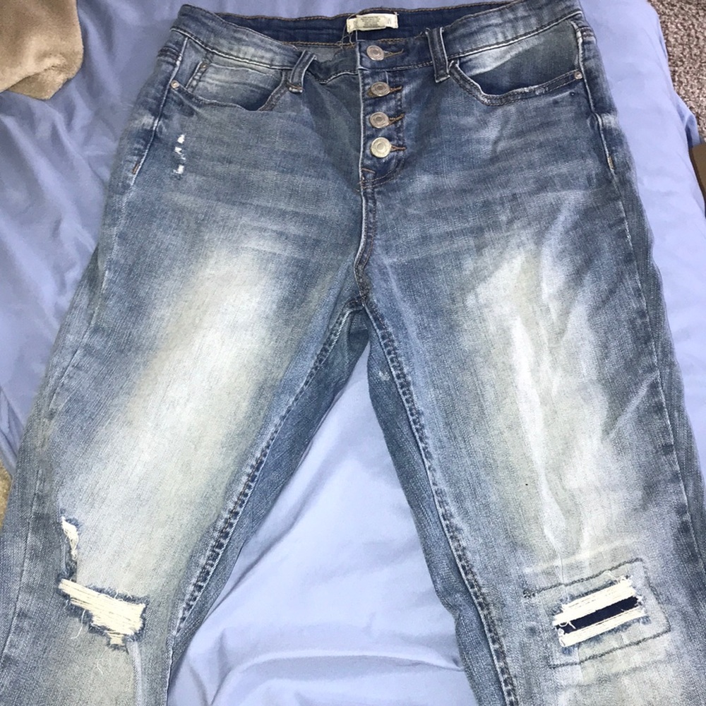 sky & sparrow button up jeans